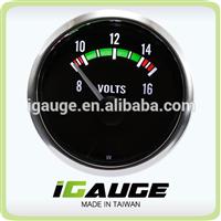 2 inches CE ISO two color led back light analog marine volt gauge