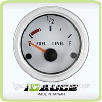 52mm gauge for yacht white rim Fuel level gauge for marine boat