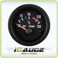 52mm auto gauge 100% Waterproof UV Protection Black Oil Temperature Gauge with sensor for Boat / Yacht