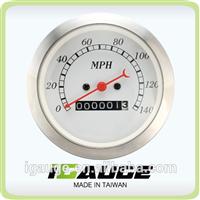Classic Gauges 85mm white face convex glass lens mechanical speedometer gauge