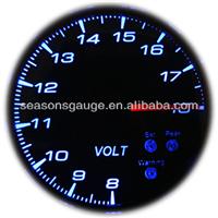 Stepping Motor 12V DC LED Racing Car Analog Voltmeter