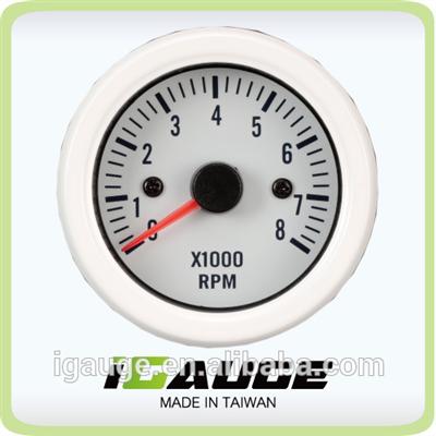 52mm gauge for yacht white color Tachometer RPM meter for marine yacht