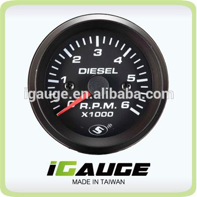 52mm 0-6000 rpm meter Electrical Tachometer Gauge for Diesel