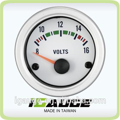 52mm gauge for yacht white color volt meter gauge for Boat / Yacht