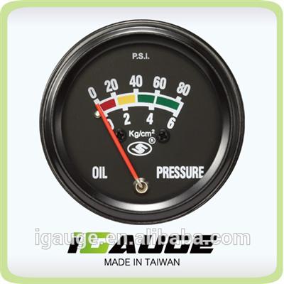52mm Susuki Black color Mechanical Oil Pressure Gauge