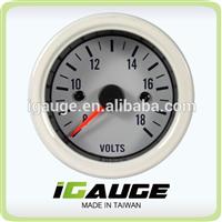 52mm White Face Blue LED Electrical Volt Gauge for Yacht