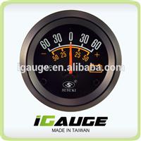 Taiwan high quality 52mm Electrical Gauge for Car, black ammeter gauge