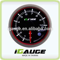 52mm 3 colors LED display auto gauge with warning and peak recall function Electrical Oil Pressure Gauge