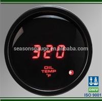 Automotive Digital Display Fahrenheit Oil Temperature Gauge with Sensor