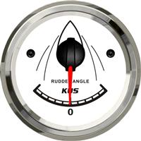 52mm rudder angle gauge 0-190ohm with mating sensor white faceplate