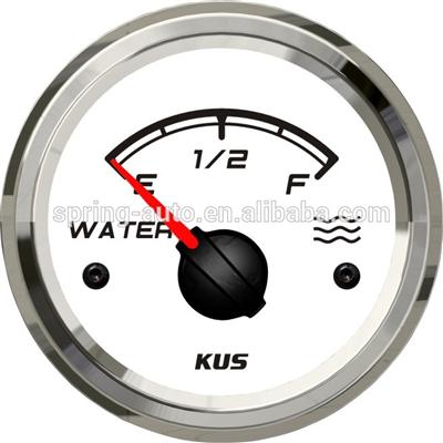 52mm water level gauge with reasonable 0-190ohm white faceolate for universal car truck boat yacht