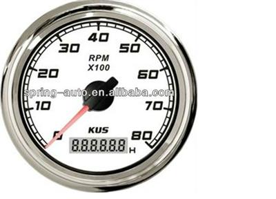 85mm white/black faceplate tachometer FMHB-8KL