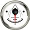 52mm rudder angle gauge 0-190ohm with mating sensor white faceplate