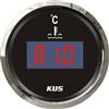 hot sales !!! 52mm digital water temperature gauge with temp. sensor black faceplate for marine yatch truck