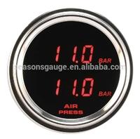 Digital Waterproof Dual Air Press Gauge BAR Reading