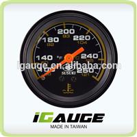 Traditional Auto Gauge, 52mm Mechanical Gauge,270 degree scale,water temp gauge
