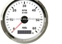 85mm white/black stainless steel bezel tachometer 6KL