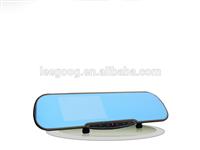 4.3" blue glass dual camera Car dvr Rear view mirror