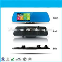 5 inch 1080p hd motion detection bluetooth mp5 car rearview mirror with parking camera