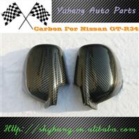 FOR Skyline R34 GTT GTR Carbon Fiber Mirror Cover