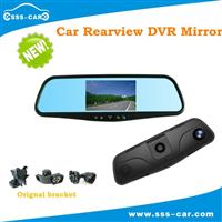 Top quality special bracket dual camera car dvr full hd 1080p car camera with hd car dvr rearview mirror