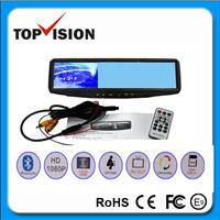 Factory Direct FHD 1080p FM Bluetooth DC12-24V Car Rear View Mirror