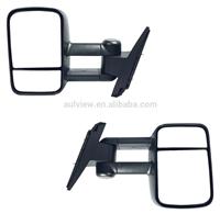 Aulview Manual Towing Telescoping Mirrors Chevy Suburban Silverado Avalanche Tahoe 07-14