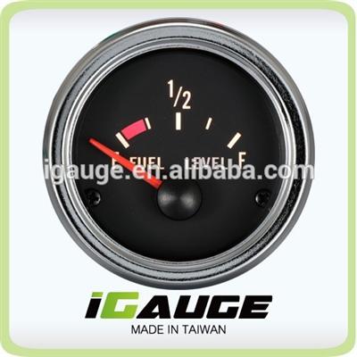 100% Made in Taiwan 52mm VDO Type Chrome Rim Fuel Level Gauge