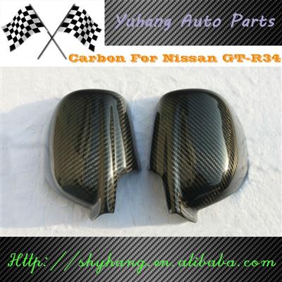 FOR Skyline R34 GTT GTR Carbon Fiber Mirror Cover