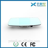 Fashion auto dimming rearview reverse mirror with gps bluetooth camera