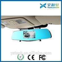 Automotive car rearview mirror car dvr with 2CH 2 cameras