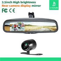 3.5 inch Monitor Rearview Mirror Car Camera System