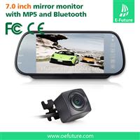 7inch LCD mirror ultrasonic parking sensor with camera and usb