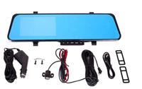 D8100 Car rearview monitor, multi-function rearview mirror car dvr gps with with russian language
