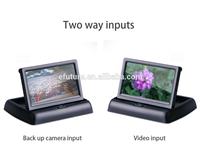 4.3" tft lcd car foldable rearview monitor