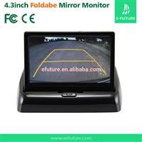 12v-24V 4.3inch foldable lcd car rear view monitor 2 channel input,car lcd monitor