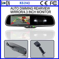 China Manufacturer High Quality 4.3'' TFT Autodimming Rearview Mirror For citroen c2