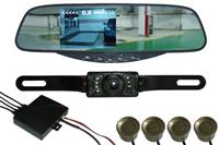 bluetooth rearview mirror with wireless earphone and camera