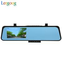 2015 rear view mirror 4.3 inch dual lens vehicle car camera review two cameras car dvr