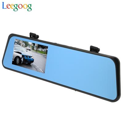 Allwinner F23 2 camera car dvr hd 1080P car camera with 4.3" auto dvr car rearview mirror