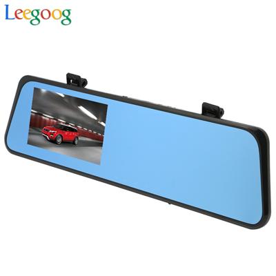 Car dvr rear view mirror Full hd 1080P 4.3inch display wide angle 1080p car dvr rearview mirror