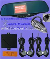 Handsfree Car Kit , Bluetooth Car Kit with Wireless FM earpiece and Parking Sensor