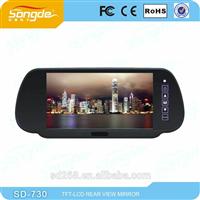 7 /9 inch rearview mirror with tpms, bluetooth and parking sensor