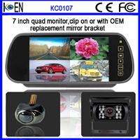 Cheap Bluetooth Car Rearview Mirror With 7 Inch LCD Monitor For toyota MP3 Player Made In China