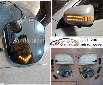 B style fj200 side mirror cover with led for land cruiser lc200 08-15 year rear view mirror cover