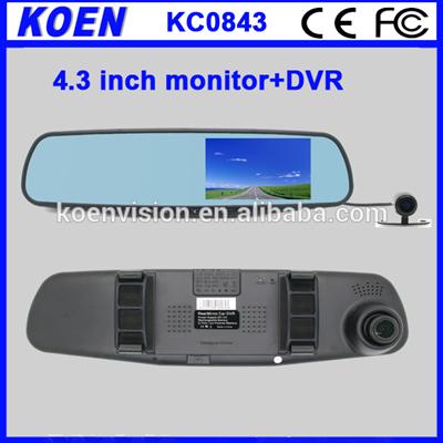 Easy Install Unviersal Rearview Mirror Car DVR Recorder Manufacturer For China