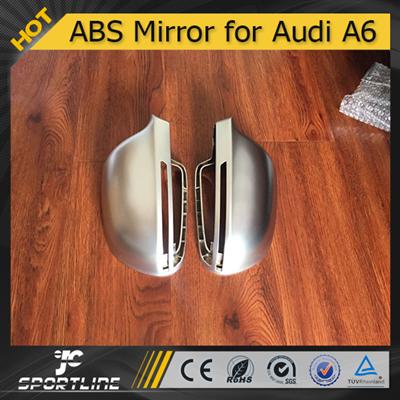 Chrome Alu Matt Alloy Full Replacement A6 C6 Side Mirror Cover For Audi 2009 2010 2011 2012 2013