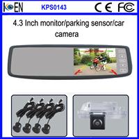 2016 Hot Sale Car Rearview Mirror With 4 Sensors Camera Reversing System