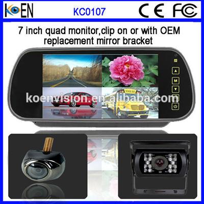 New Digital Rear View Mirror With 7 Inch TFT-LCD Car Monitor Made In China