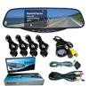 car rearview 3.5&quot; mirror with blue tooth and rearview camera and reverse sensor ,hands free car kit